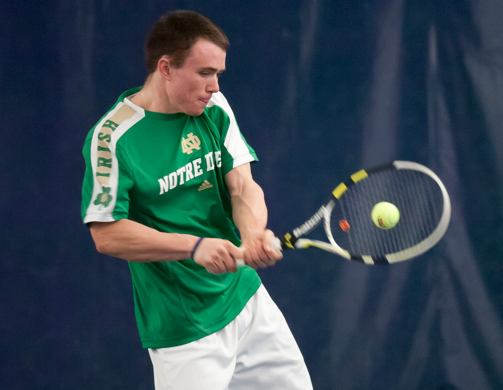 Notre Dame Men's Tennis vs Michigan on 02-16-2013