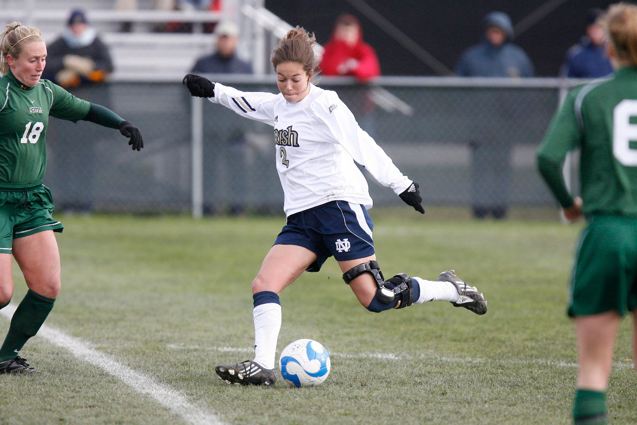 #1 Irish Down Michigan State 1-0 In A NCAA Second Round Thriller At Alumni Field Kerri Hanks had her 18th career NCAA tournament assist against Michigan State.