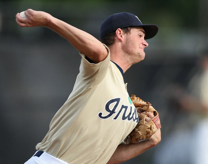 Brian Dupra allowed only an unearned run in 5.2 innings while helping the Gold edge the Blue, 3-1, in game-2.