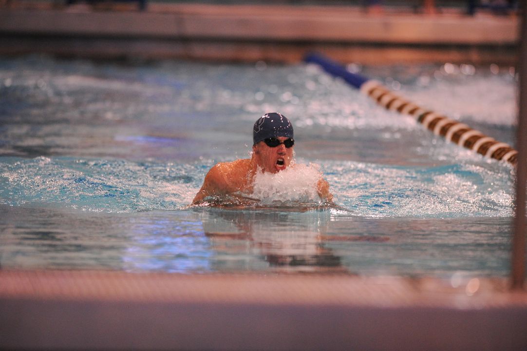 Junior All-American Zach Stephens claimed race wins in the 200 breaststroke and 200 IM Friday at Pittsburgh