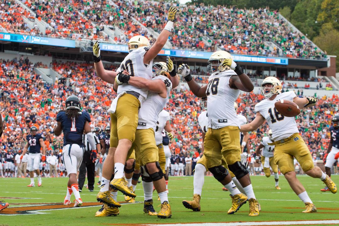 Notre Dame collected its first touchdown off a fake field goal since 2006.