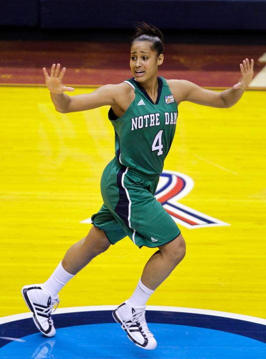 Sophomore guard Skylar Diggins scored a season-high 28 points in Sunday's national semifinal win over top-ranked Connecticut.