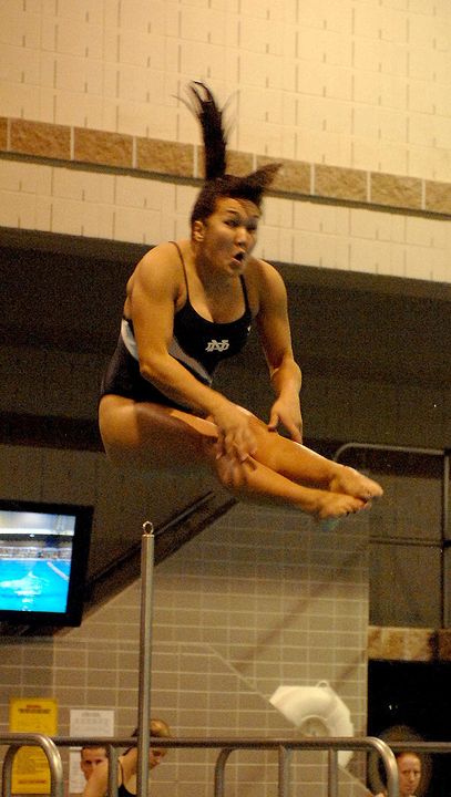 Natalie Stitt earned the BIG EAST title in the 3-meter competition.