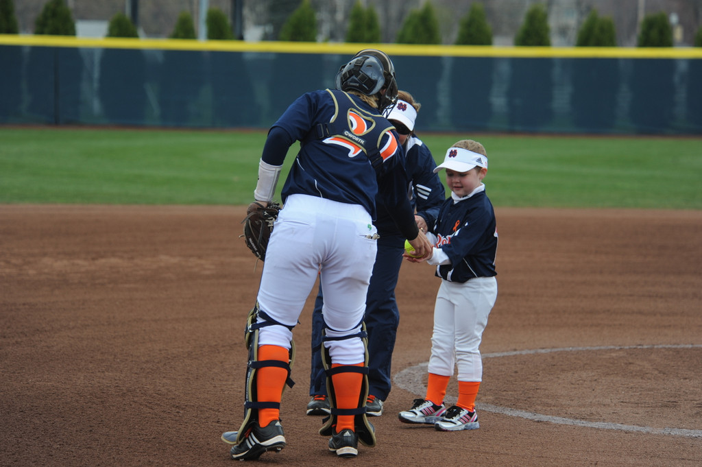 Tatum Gumpf and Notre Dame Softball Strike Out Cancer