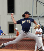 Jeff Samardzija Post-Draft Press Conference Transcript, Including Notre Dame Coaches Quotes Jeff Samardzija went undrafted out of high school but developed into a top draft prospect at Notre Dame (photo by Pete LaFleur).