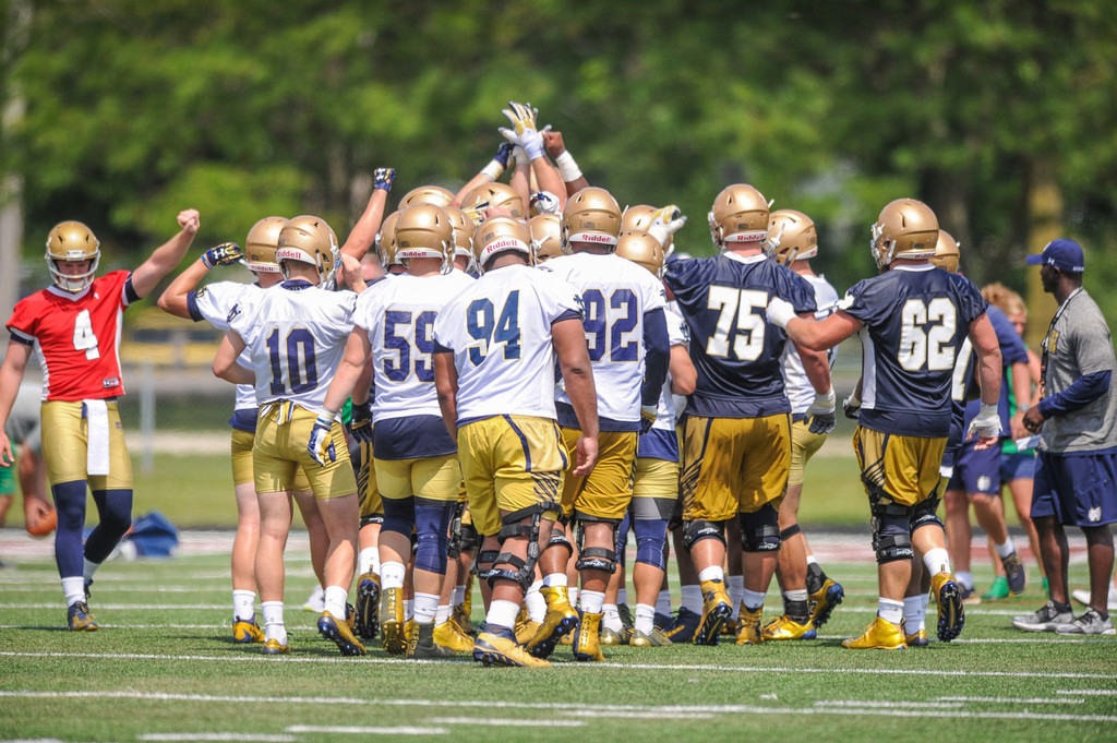 2017 Notre Dame Football Fall Camp - Practice One