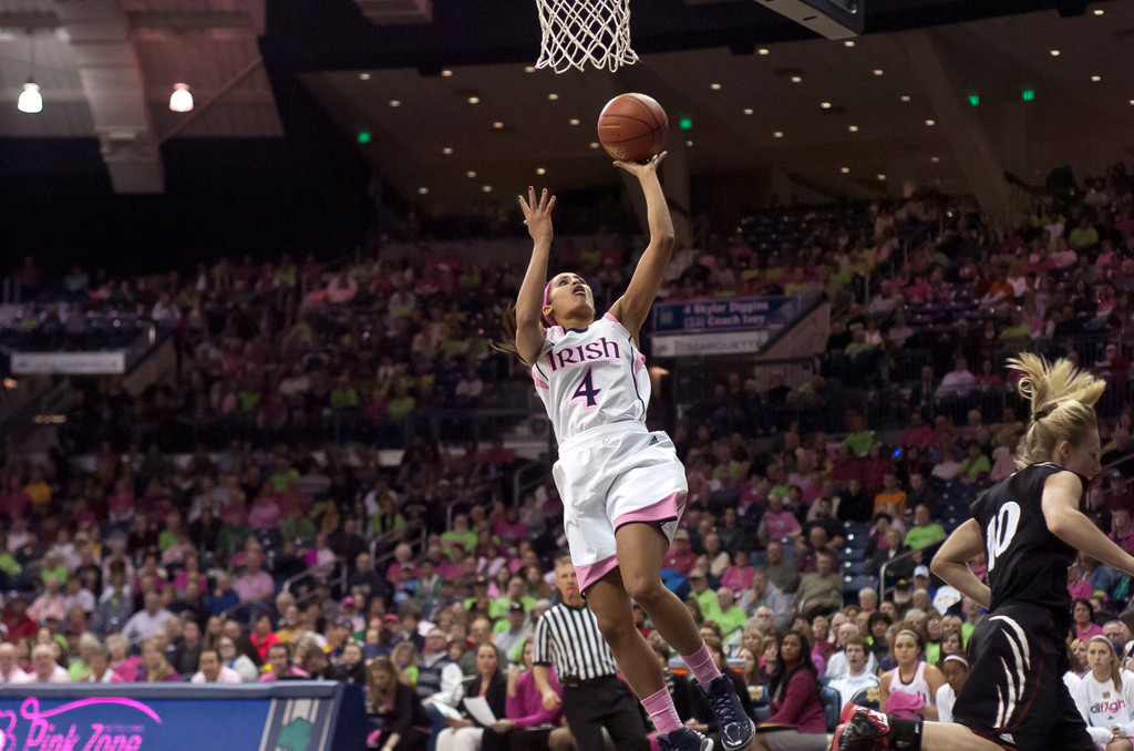 Notre Dame Women's Basketball tops Cincinnati on 02-02-2013