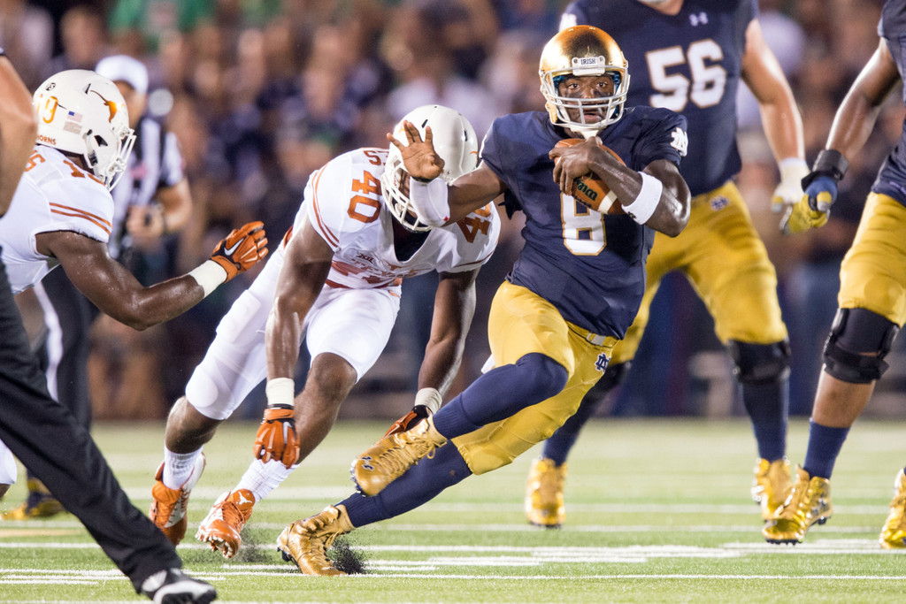 Notre Dame 38,  Texas 3