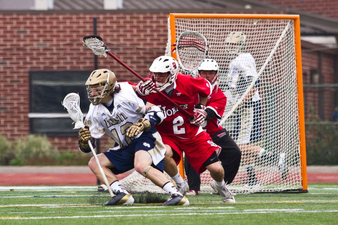 Sophomore attackman Westy Hopkins led the Irish with three goals against St. John's.