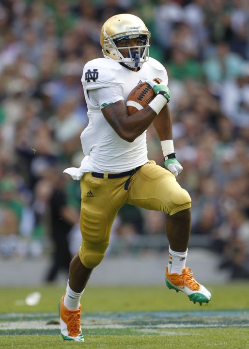 Notre Dame's George Atkinson III against Navy last year.