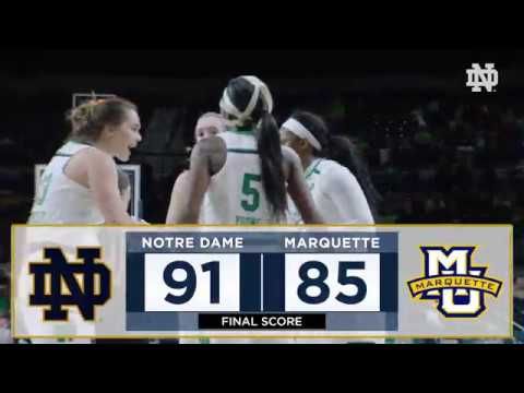 Highlights | @ndwbb vs. Marquette (2017)