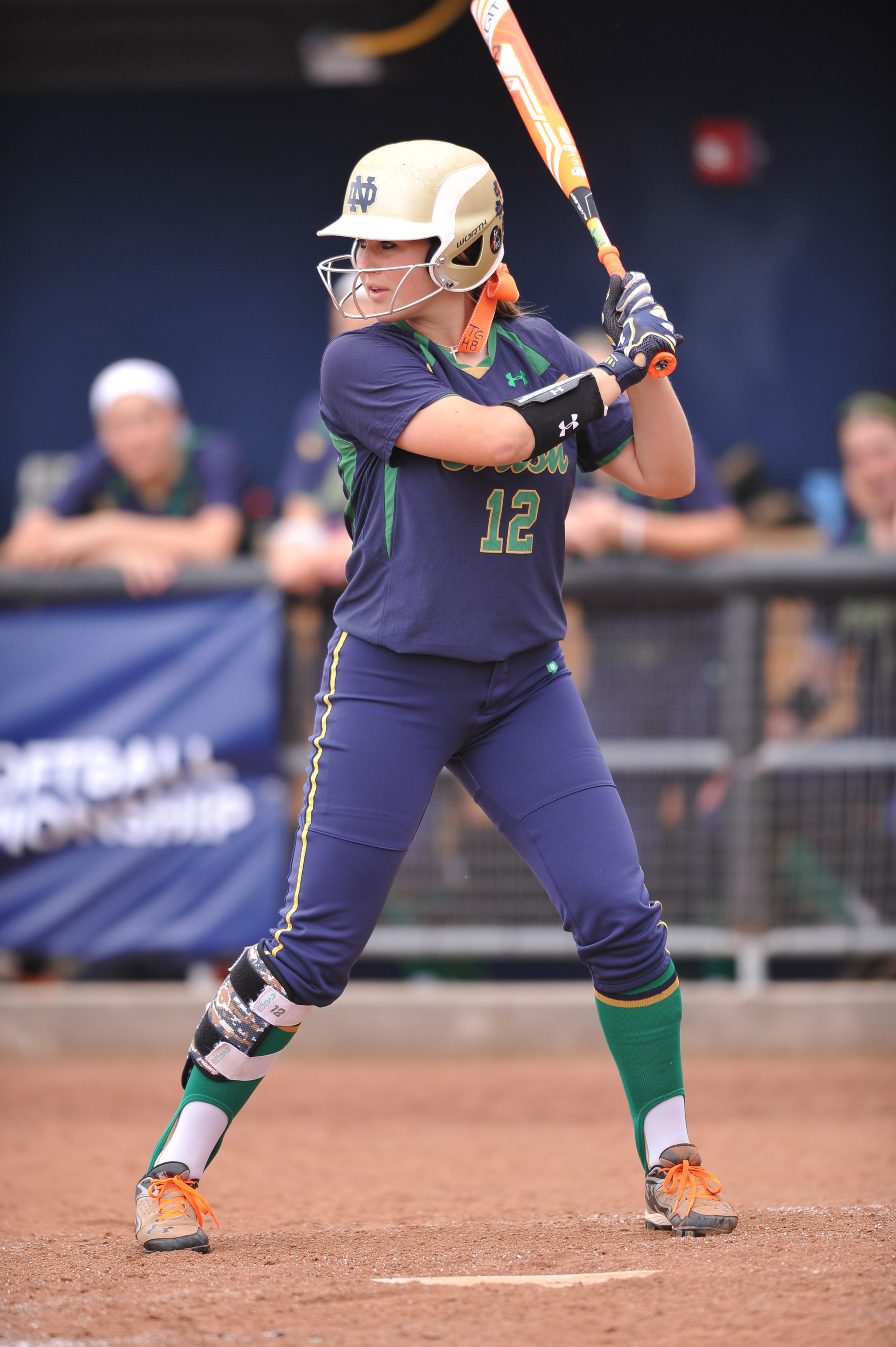 The Top 10: Road To The Top Senior outfielder Megan Sorlie batted .373 in 20 games (19 starts) against fellow 2015 NCAA Regional qualifiers that are included on this season's Notre Dame schedule