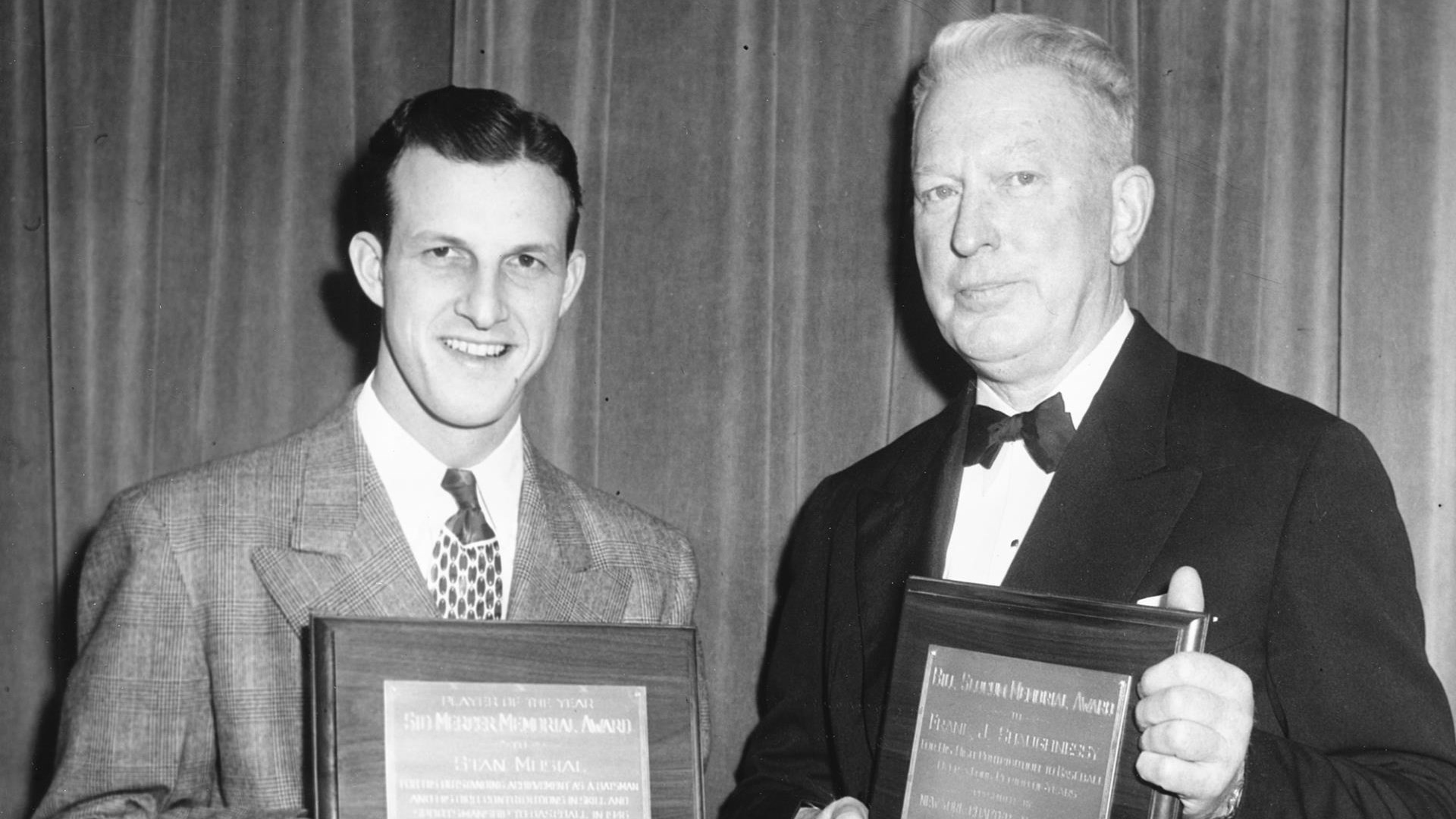 Shaughnessy: A Man For Both Teams Frank Shaugnessy and Stan Musial