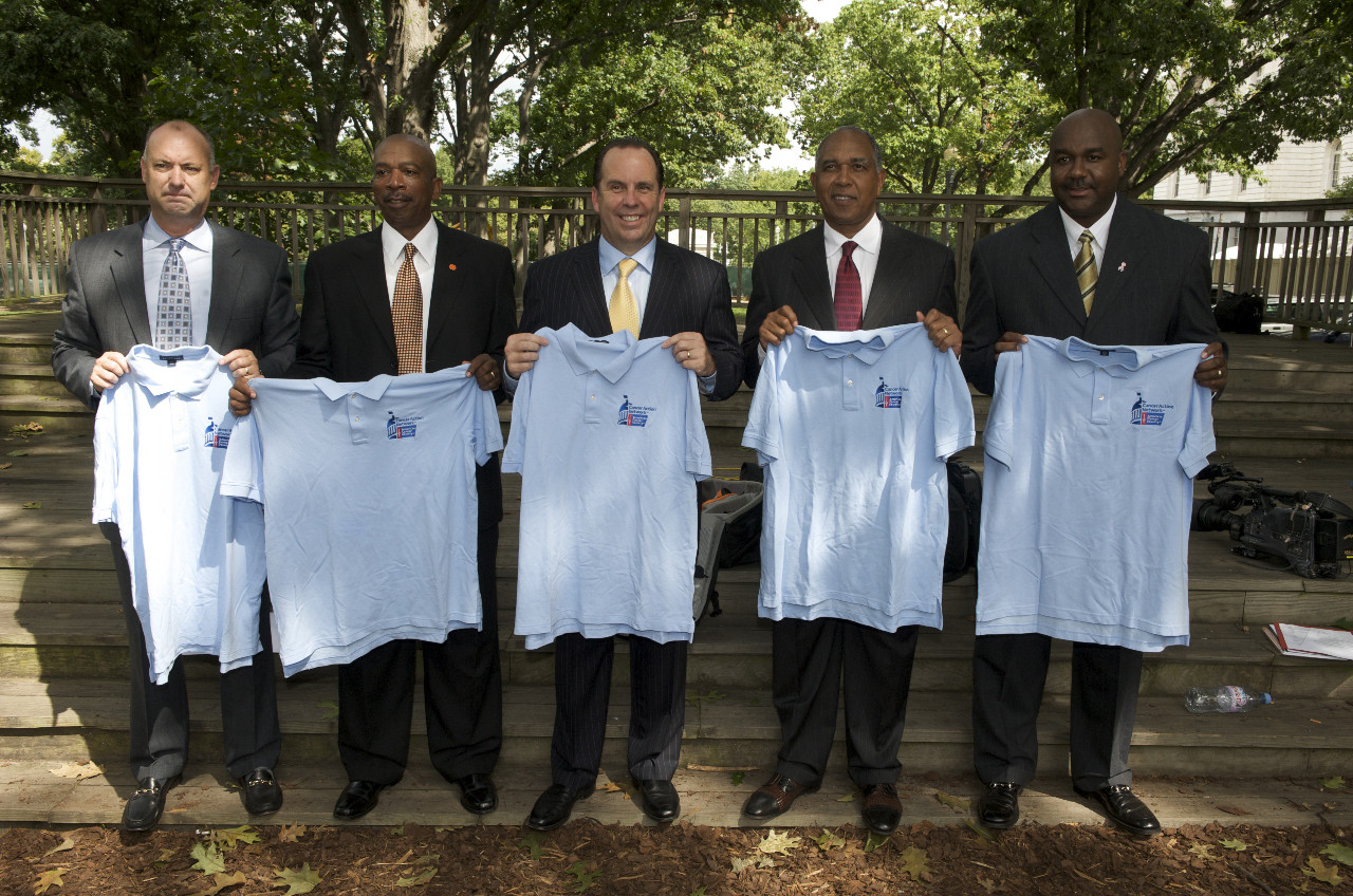 Brey Ranks Fifth This Year Among Coaches Vs. Cancer Fundraisers In September 2009, Notre Dame head coach Mike Brey joined several other coaches in speaking to Congress on behalf of health care reform as it relates to cancer research.