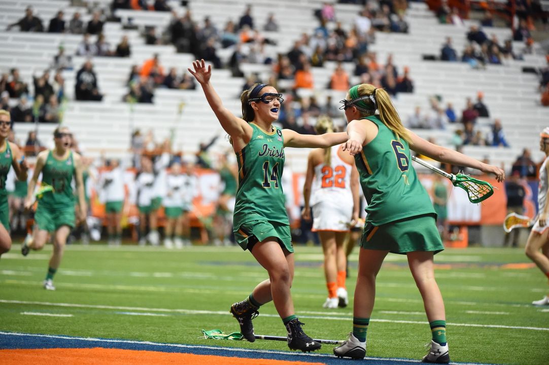 The Irish play 11 ranked teams this spring, including No. 3 Syracuse - a team the Irish beat last year at the Carrier Dome.