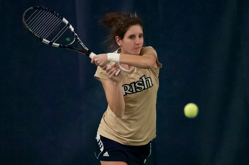 Notre Dame Women's Tennis vs Purdue 02-15-2013
