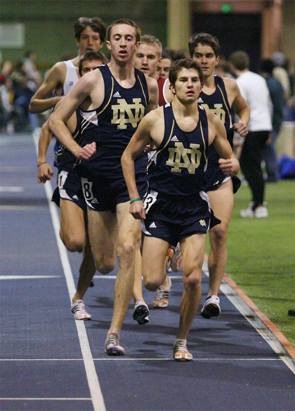 Irish Women Finish First, Men Second at Notre Dame Invitational Jake Walker set an NCAA provisional qualifying mark Friday in the men's 5,000 meters.