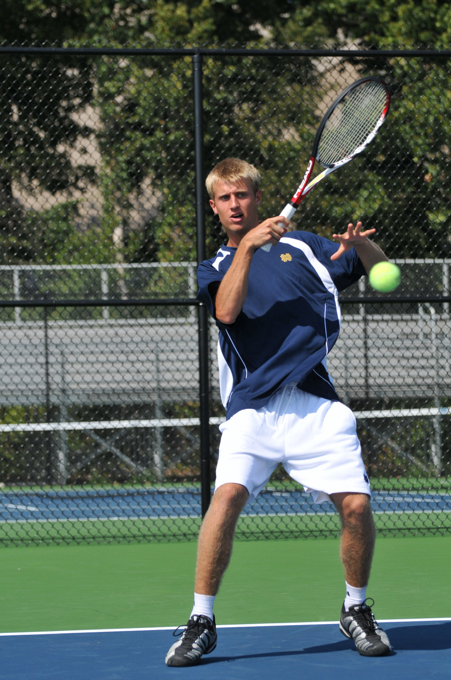 Notre Dame Falls At No. 5 Virginia, 7-0 David Anderson made his first dual season appearance in the Irish lineup versus Virginia.