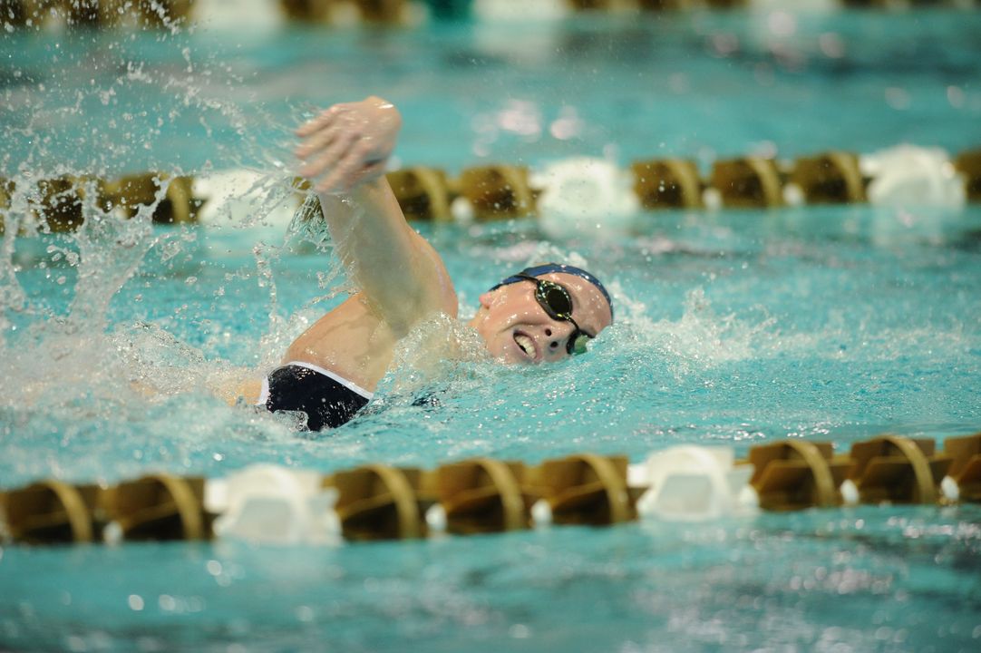 Senior Bridget Casey claimed eighth in the 400 IM Friday night at the Texas Invitational.