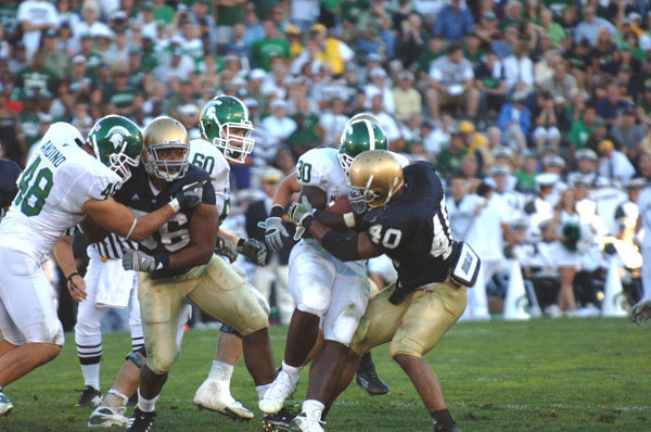 Charlie Weis Press Conference Transcript (Sept. 25) Senior inside linebacker Maurice Crum Jr. (pictured) and senior safety David Bruton met with the media Thursday to talk about this weekend's game against Michigan.