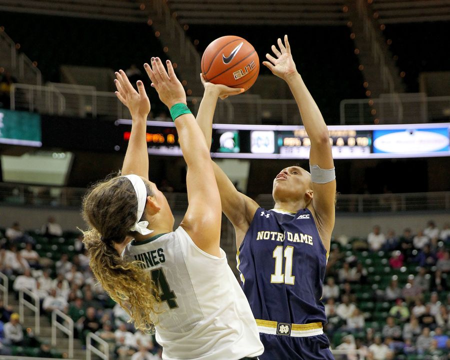 For the second time in as many weeks during her college career, Notre Dame forward Brianna Turner was chosen as the ACC Freshman of the Week, the conference office announced today.