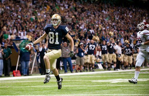 John Goodman, who scored his first career touchdown against Washington State, is now the emergency third quarterback for the Irish after the loss of Dayne Crist to a torn ACL.