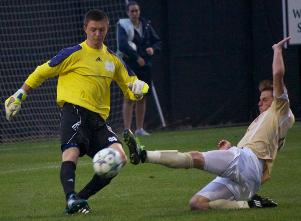 #14 Irish Play Host To #3 Louisville Saturday On Fox Soccer Channel Senior Will Walsh notched his second shutout of the season last Sunday at Michigan State.