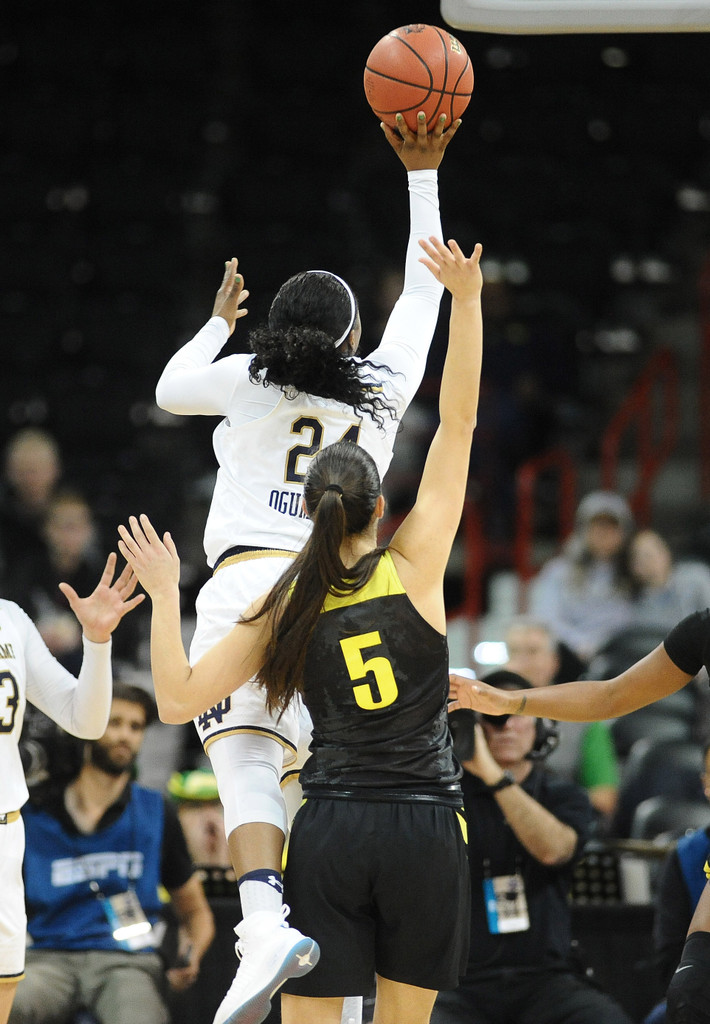 NCAA Elite Eight: ND WBB vs. Oregon (USATSI)
