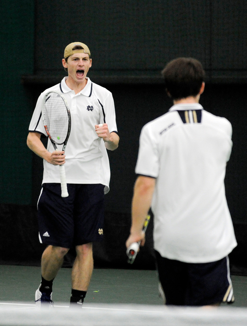 Notre Dame Defeats No. 12 Florida At National Indoors Sophomore Alex Lawson (left) and senior Greg Andrews (right), ranked 17th in the country as a doubles team.