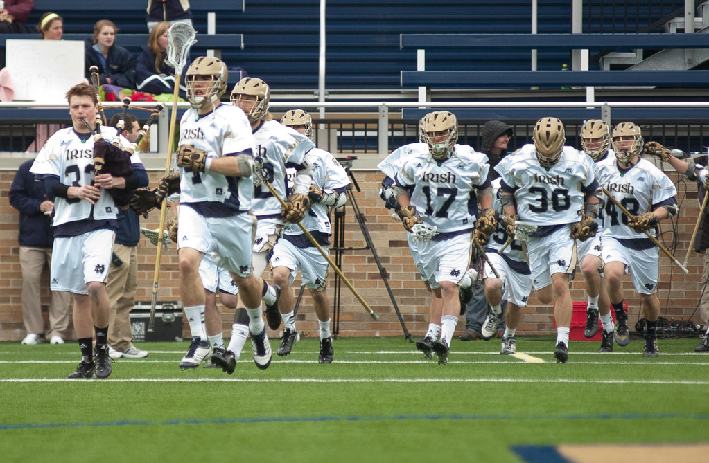 #4 Notre Dame Fighting Irish Men's Lacrosse vs Georgetown Hoyas on 04-14-2013