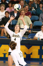 Notre Dame Volleyball Sweeps Butler At The Courtyard by Marriott Classic Freshman Serinity Phillips was named the BIG EAST Rookie of the Week for the first time in her career