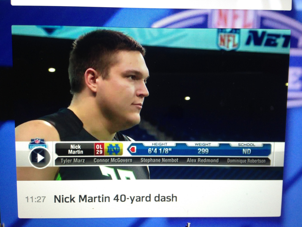 Notre Dame at NFL Combine