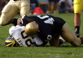 Irish Start Second Half Of Season Versus UCLA Junior linebacker Maurice Crum, Jr., is tied for the team lead in tackles with 43 (24 solos, 19 assists) this season.
