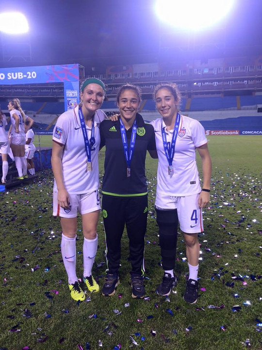 Natalie Jacobs (United States), Monica Flores (Mexico) and Sabrina Flores (United States) will head to the 2016 FIFA U-20 Women's World Cup after qualifying with top-three finishes a the CONCACAF Under-20 Women's Championship this past week.