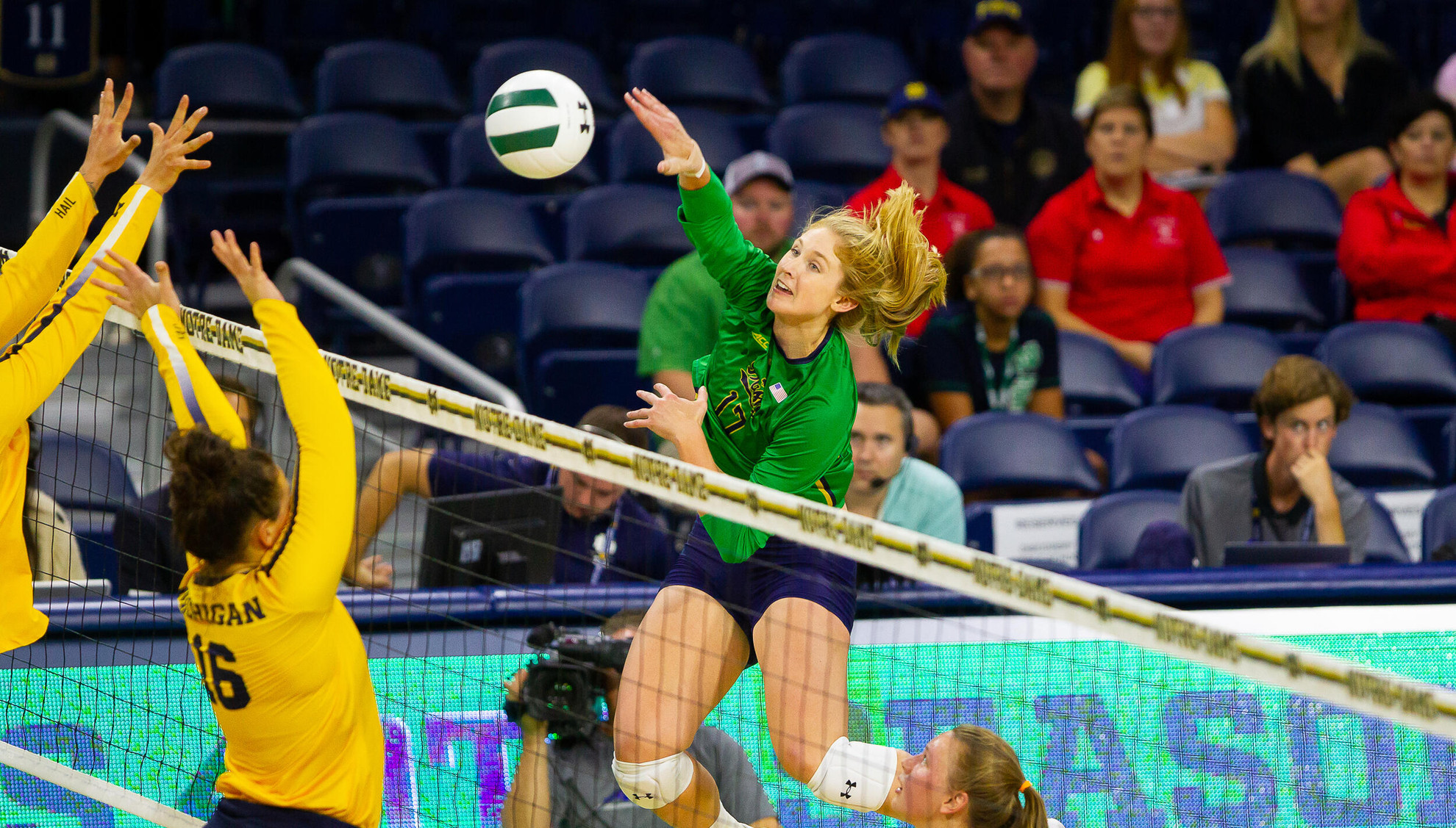Irish Fall To Michigan in Four Sets Irish Fall To Michigan in Four Sets