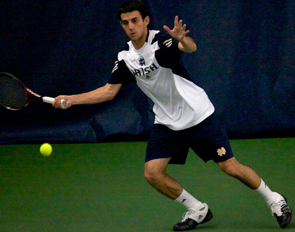 No. 25 Notre Dame Upsets No. 6 Illinois Senior Daniel Stahl defeated 65th-ranked Abe Souza.