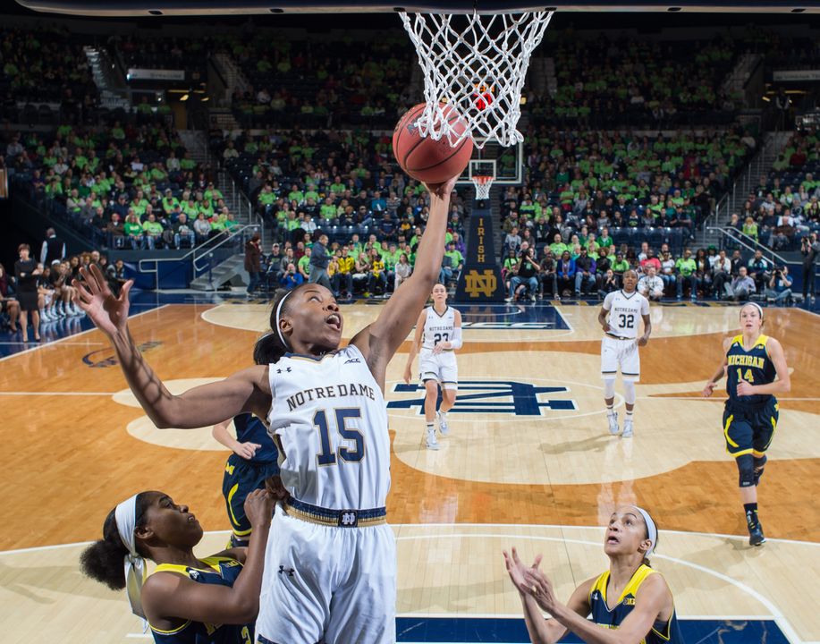 Sophomore guard Lindsay Allen scored a career-high 17 points on seven of eight shooting in Notre Dame's last outing, a 70-50 win over Michigan on Dec. 13 at Purcell Pavilion.