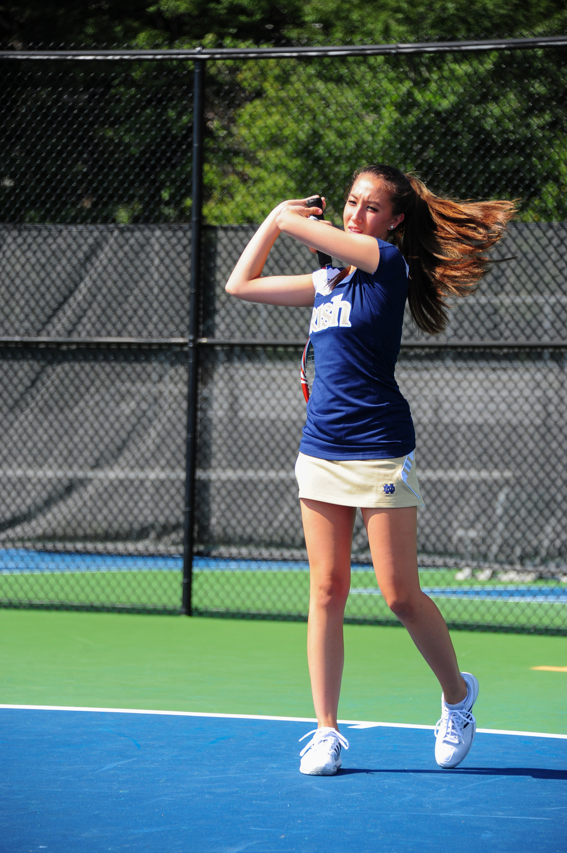 Two Irish Players Fall In The Qualifying Round Of The ITA Midwest Regional Championships Sophomore Julie Vrabel