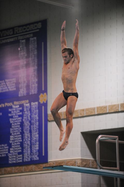 Sophomore Michael Kreft turned in a pair of 20th-place finishes at the NCAA Zone C Diving Championships this weekend.