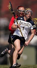 Sophomore Caitlin McKinney and the Notre Dame women's lacrosse team open the BIG EAST schedule in Florida on Thursday, March 16 vs. Loyola (Md.)