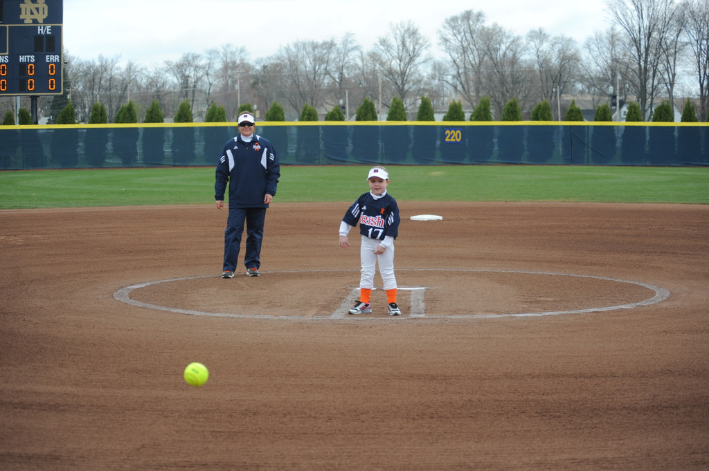 Tatum Gumpf and Notre Dame Softball Strike Out Cancer