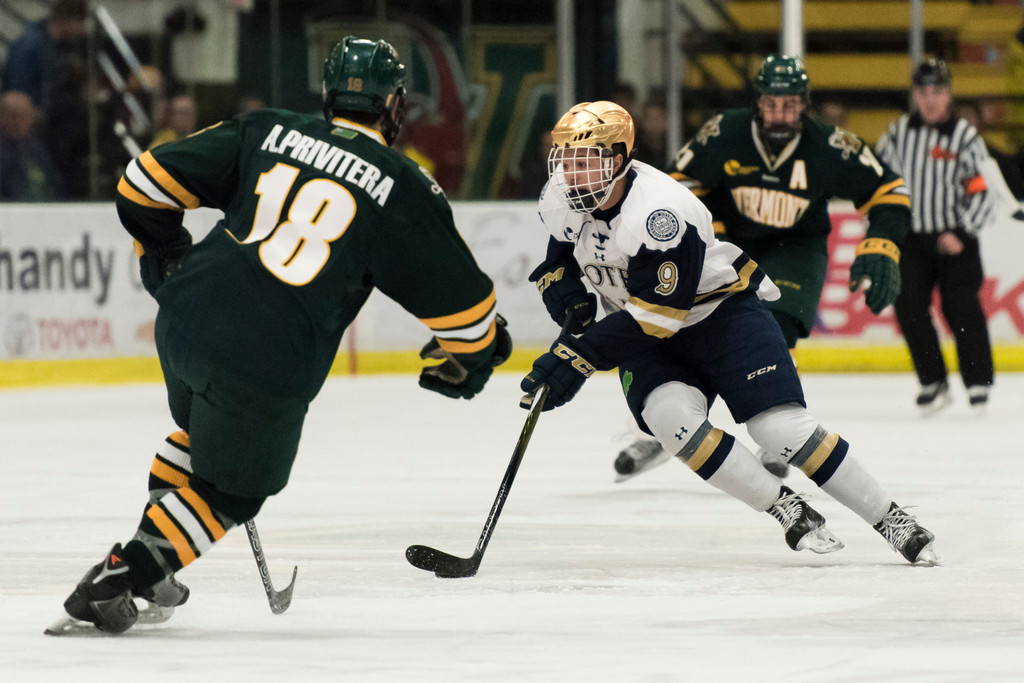 Notre Dame Hockey at Vermont -- Feb. 6