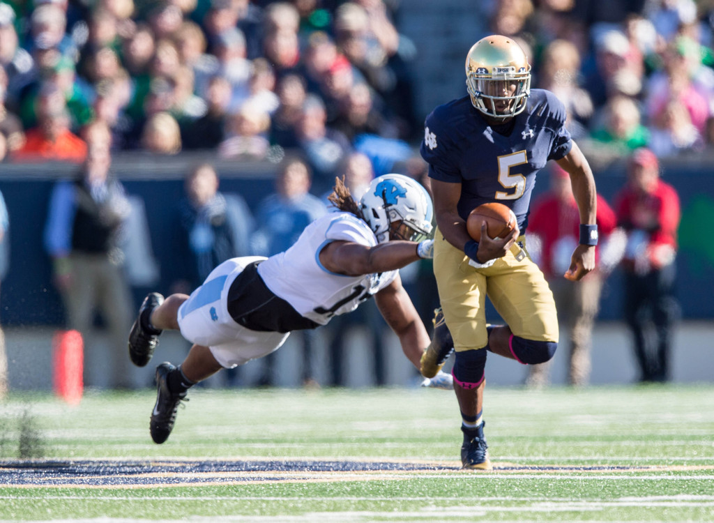 No. 6 Notre Dame Football vs. North Carolina