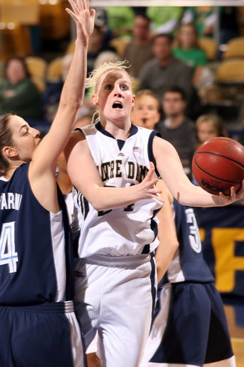 Lindsay Schrader averaged 10.5 points and 5.4 rebounds per game as a freshman. The sophomore guard will miss the 2006-07 season with a knee injury suffered in practice this past weekend.