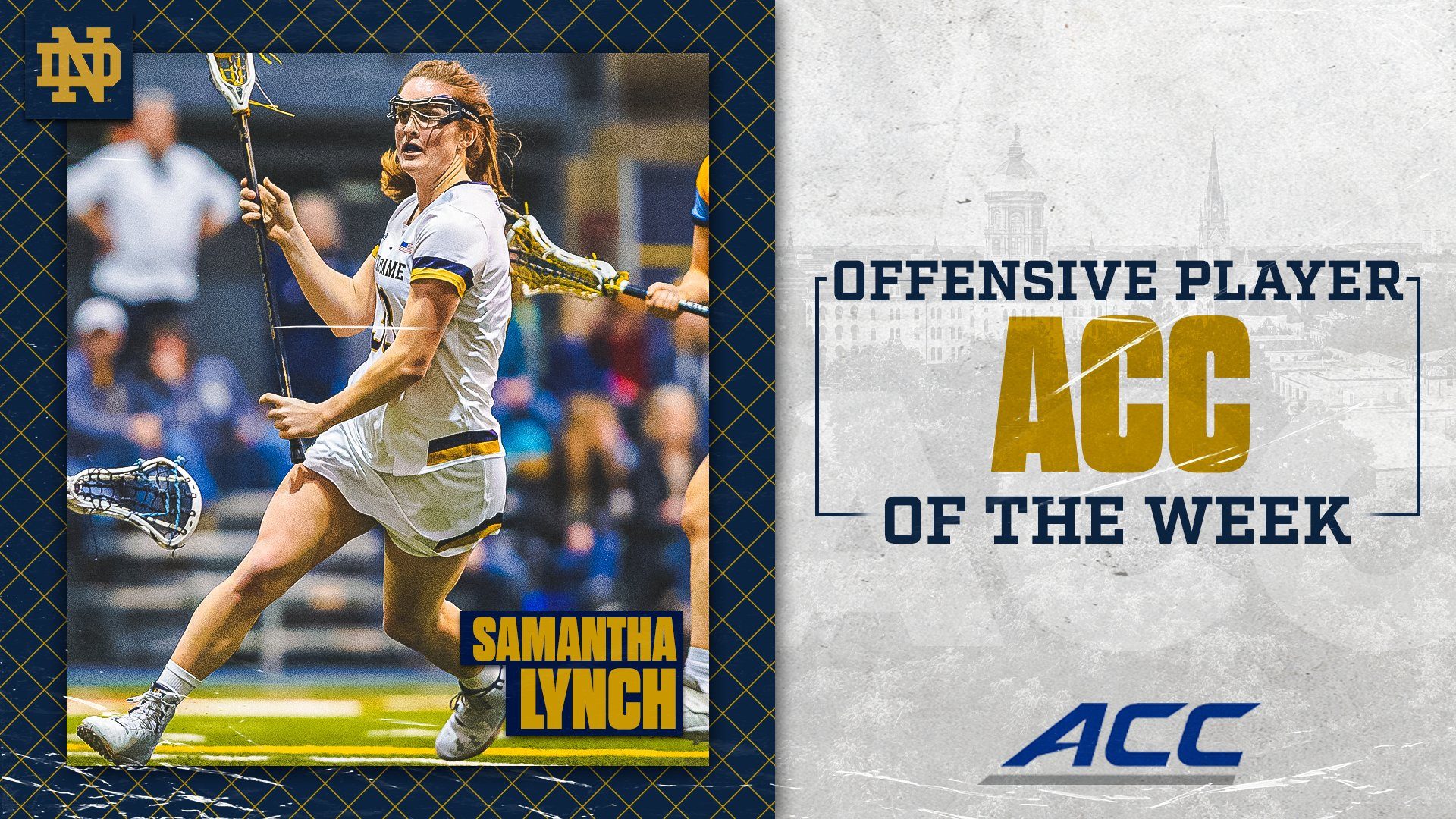 Samantha Lynch Named ACC Offensive Player of the Week Samantha Lynch Named ACC Offensive Player of the Week