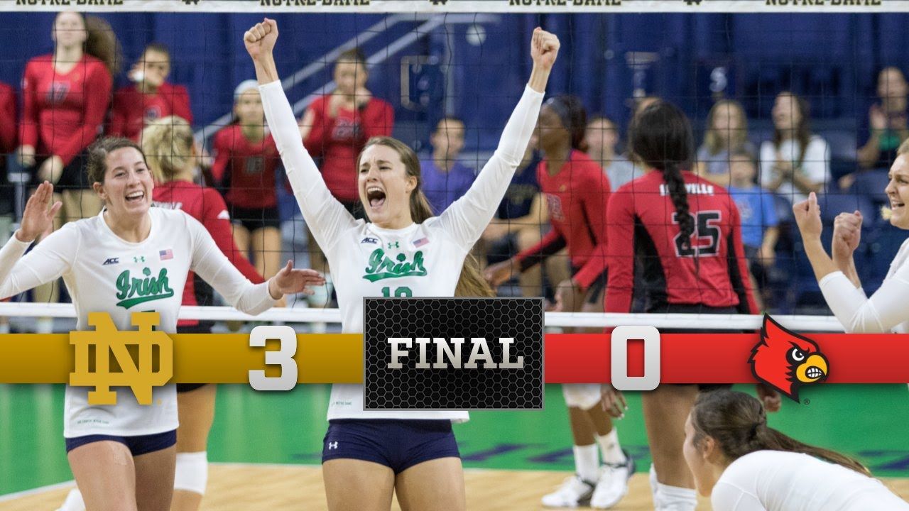 Top Moments - Notre Dame Volleyball vs. Louisville