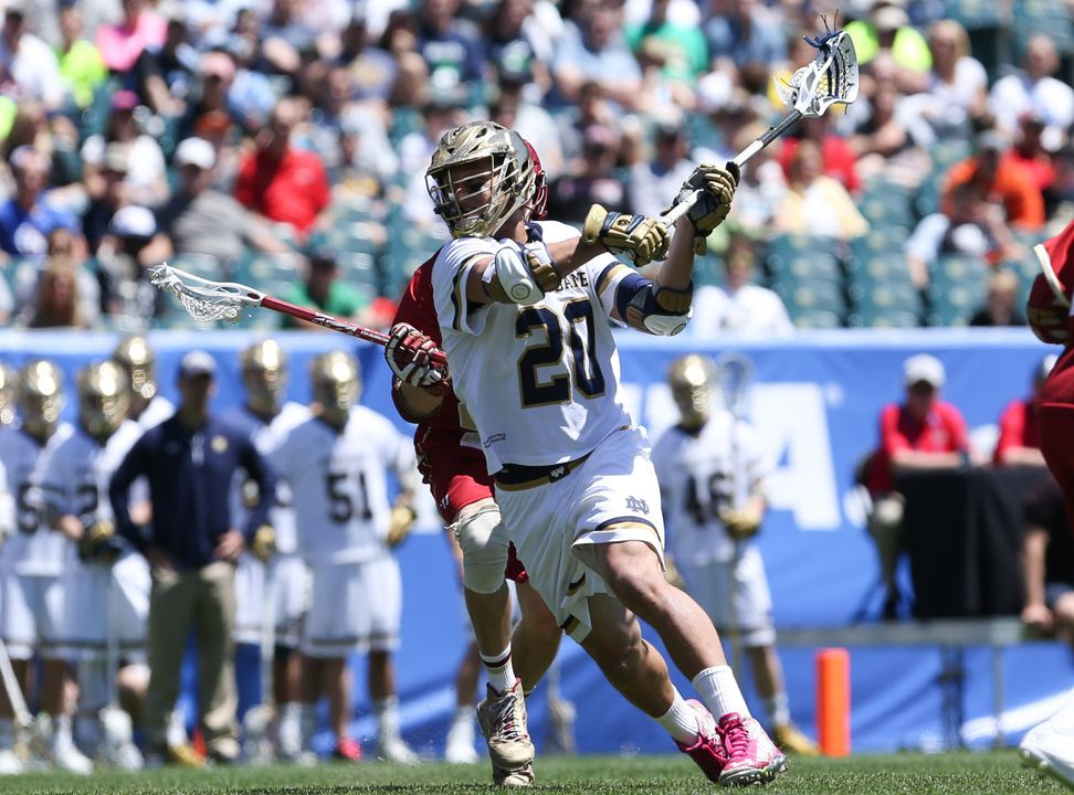 Senior Nick Ossello saw his Fighting Irish career come to an end on Saturday in the overtime loss to Denver
