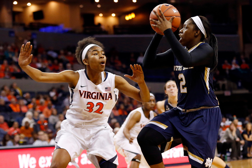 No. 3 Notre Dame 74, Virginia 46