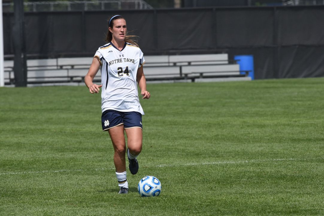 Junior tri-captain Katie Naughton has been an anchor of the Notre Dame defense in her first three seasons with the Fighting Irish, starting 59 of 60 matches in that span