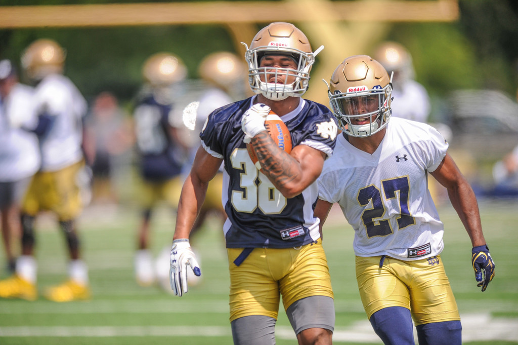 2017 Notre Dame Football Fall Camp - Practice One